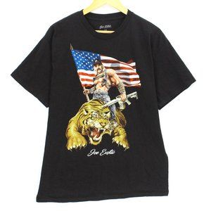 Vintage Joe Exotic T-Shirt Men's Casual Short Sleeve American Flag Graphic L